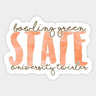 Bowling Green State University Twirler 1 Sticker